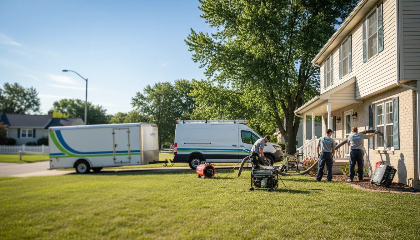 Flooded Basement Restoration And Cleanup With Repair in Freeport, IL near me